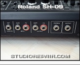 Roland SH-09 - Rear Jacks * Audio & CV/Gate I/O