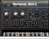 Roland SH-1 - Front Panel * Mod, VCO  & Mixer Sections