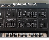 Roland SH-1 - Front Panel * Mixer, Filter, Envelopes & VCA Sections