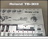Roland TB-303 - Panel View * Computer Controlled Bass Line
