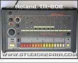 Roland TR-808 - Top Panel * The 808's top panel