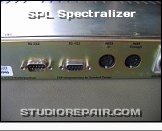 SPL Spectralizer - Rear View * RS232, RS422 & MIDI Jacks