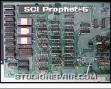 Sequential Circuits Prophet-5 - Computer Board * SCI Model 1000 Rev 3.0: Board 3 (Sect. 3.1 / 3.2)