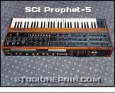 Sequential Circuits Prophet-5 - Rear View * SCI Model 1000 Rev 3.3