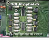 Sequential Circuits Prophet-5 - Sample & Holds * SCI Model 1000 Rev 3.3 - Oscillator + Filter CV Sample & Holds