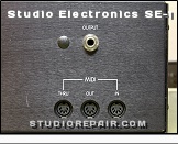 Studio Electronics SE-1 - Jacks * Audio Output & MIDI In/Out/Thru