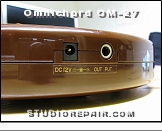 Omnichord OM-27 - Jacks * DC 12V and 6.3mm Output Jack