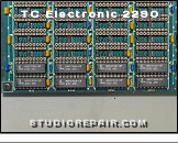 TC Electronic 2290 - Memory Option Card * 4× Fujitsu MB81C1000-12 1-Megabit (1M×1) FP-DRAM = 4 Second Extra Memory per Socket Row