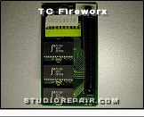 TC Electronic Fireworx - Circuit Board * RAM Daughter Board - 3× IDT71V124  1-Meg (128K x 8-Bit) 3.3V CMOS Static RAM