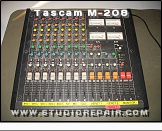 Tascam M-208 - Panel * Mixing desk panel