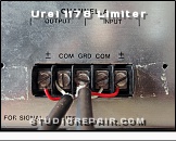 Urei 1178 Limiter - I/O Connector * Barrier Strip for Channel A Input / Output