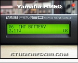 Yamaha RM50 - Display * RAM Backup Battery Test