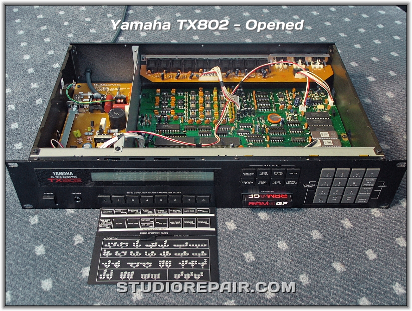 STUDIO REPAIR - Yamaha TX802 - Opened