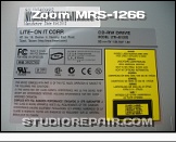 Zoom MRS-1266 - CD-R/RW Drive * Lite-On Model LTR-40125S CD-RW Drive