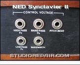 NED Synclavier II - Keyboard Jacks * Control voltage jacks