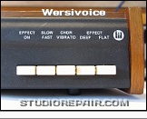 Wersivoice FM 76 S - Front View * FX Control Switches