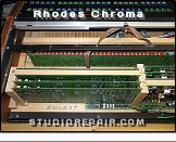 Rhodes Chroma - Dual Channel Boards * Model 2101 - Opened: rear view on the Channel Board's cabinet