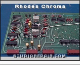 Rhodes Chroma - Dual Channel Board * Model 2101 - Dual Channel Board: circuitry (left side)