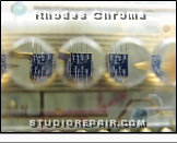 Rhodes Chroma - I/O Board - Display * Model 2101 - I/O Board: Detail view of the 3mm seven-segment numeric LED display