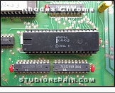 Rhodes Chroma - I/O Board - Processor * Model 2101 - I/O Board: Keyboard scanning microcontroller (Intel 8039, a member of Intels MCS-48 family of 8-bit microcontrollers)