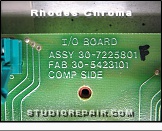 Rhodes Chroma - I/O Board - Label * Model 2101 - I/O Board Label: ASSY 30-7225801, FAB 30-5423101