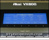 Akai VX600 - Display * Screen: LFO Page