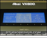 Akai VX600 - Display * Screen: System Menu