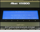 Akai VX600 - Display * Screen: Calibration Page