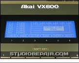 Akai VX600 - Display * Screen: Chord Play Page