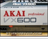 Akai VX600 - Logotype * Mains Inlet is an IEC-320/60320 Type C10 Plug