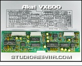 Akai VX600 - Voice Board * PCB L1023A5020: Component Side