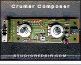 Crumar Composer - Circuit Board * P-979 - Left Hand Controller PCB - Component Side