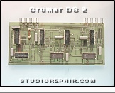 Crumar DS 2 - Circuit Board * PCB P434 - Digital Multiplier - Component Side