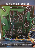 Crumar DS 2 - Circuit Board * PCB P445 - Panel Board - Soldering Side