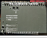 Dynacord RackMate 1400 - Rear View * Rear Jacks