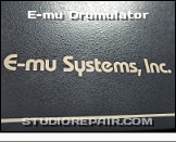 E-mu Drumulator - Logotype * …