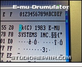 E-mu Drumulator - EPROM Content * The first bytes of the operating system EPROM