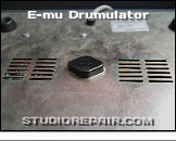 E-mu Drumulator - Power Supply * The voltage regulator is placed in the middle of the base plate and covered under a plastic cap.