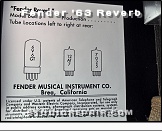 Fender '63 Reverb - Tube Locations * …