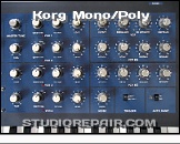 Korg Mono/Poly - Front Panel * …