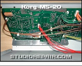 Korg MS-20 - Opened * PCB KLM-127G (New Production) w/ KLM-307 VCF Daughter Board ("KORG 35" Hybrid Replacement)