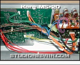 Korg MS-20 - Opened * PCB KLM-127G (New Production) - PSU Section
