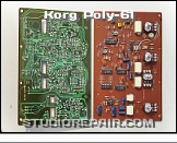 Korg Poly-61 - Panel Board * Two KLM-477B Clock Boards -  Component & Soldering Side