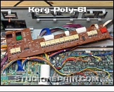 Korg Poly-61 - Panel Board * KLM-481A Programmer Board