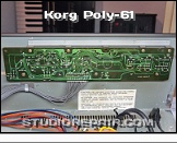 Korg Poly-61 - Panel Board * KLM-482A Assigner / Arpeggiator Board - Soldering Side