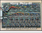 Korg Poly-61 - Voice Board * KLM-508A Synth Voice Board (New Production) - Component Side
