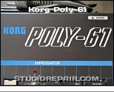Korg Poly-61 - Logotype * …