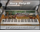 Korg Poly-61 - Opened * Custom Built Wooden Case (not made by me…)