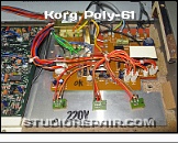 Korg Poly-61 - Power Supply * Mains Transformer & PSU PCB