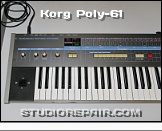 Korg Poly-61 - Top View * Left Side